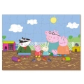 Puzzle Świnka Peppa 60 el. z figurką 200122